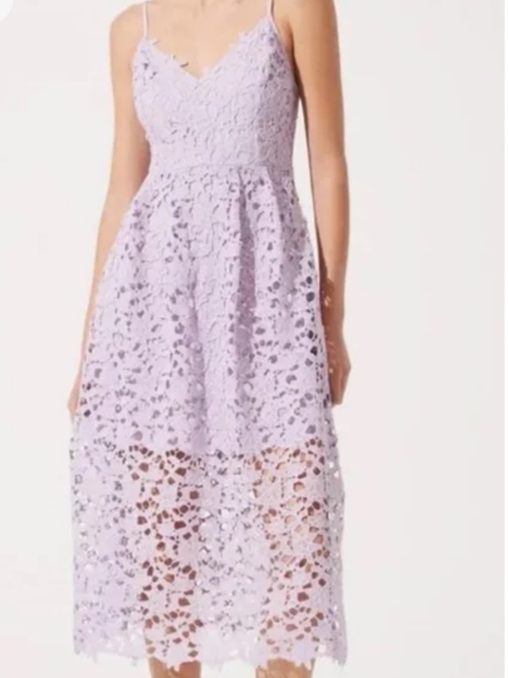 ASTR the label lace A line midi dress